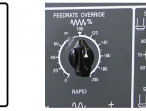 Machine monitoring software and feed rate override override
