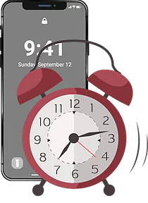 Alerts on mobile phone for problems